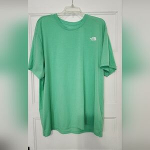 Men's XXL north face green t shirt
